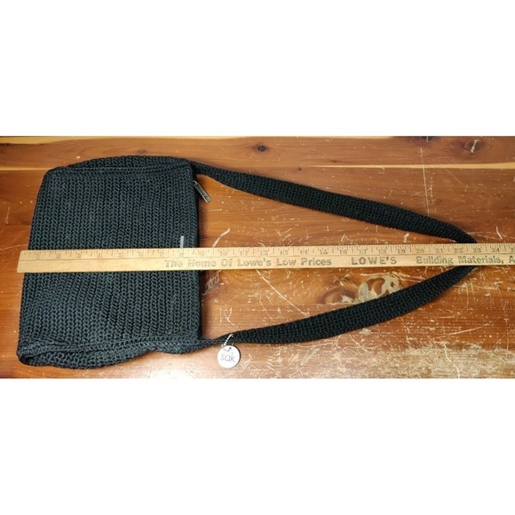 The Sak Black Crochet Shoulder Bag Original Sustainable Indio - Picture 13 of 14